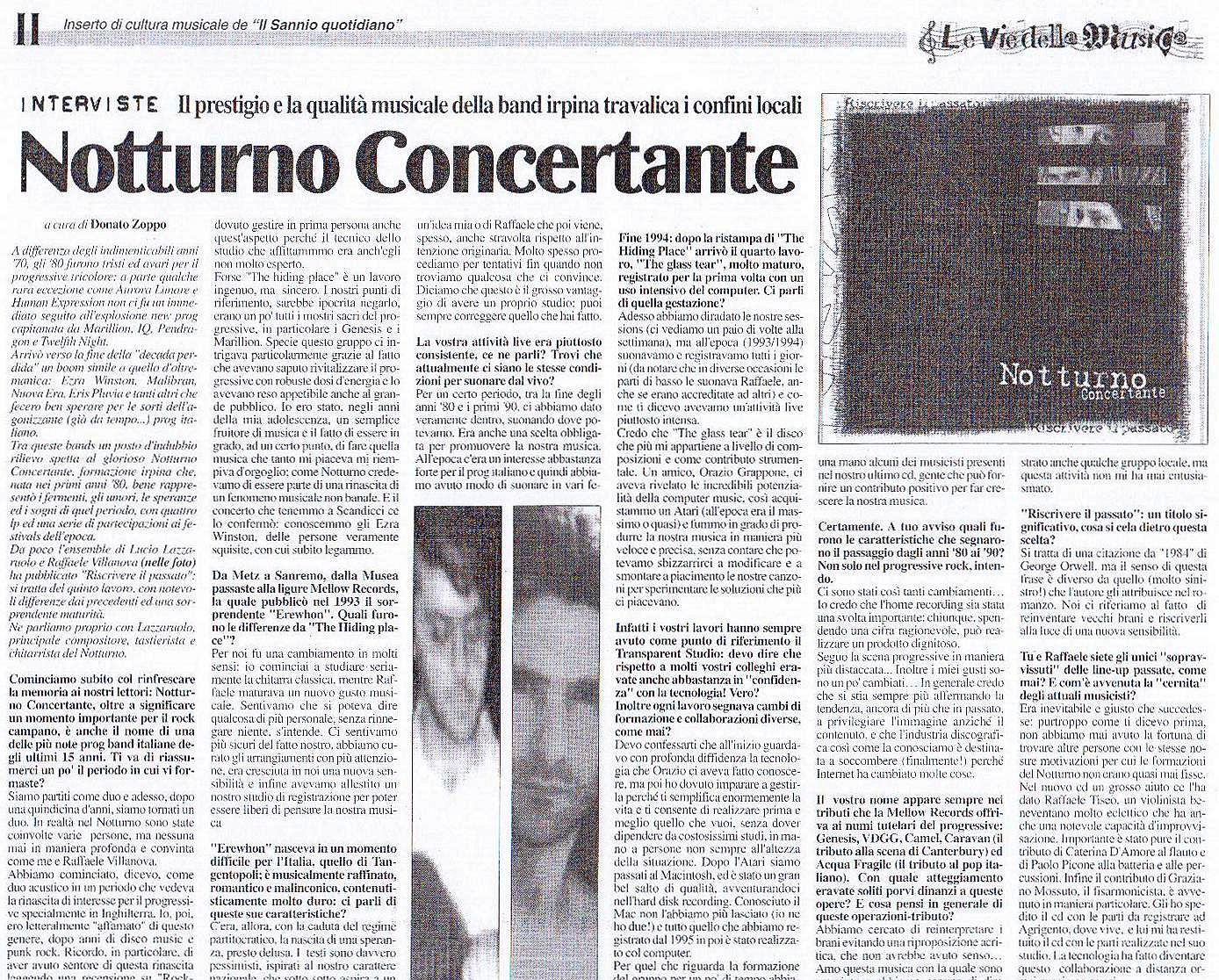 Vie della musica 31 gennaio 2003