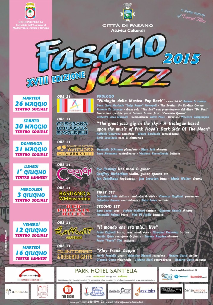 Fasano Jazz 2015 locandina